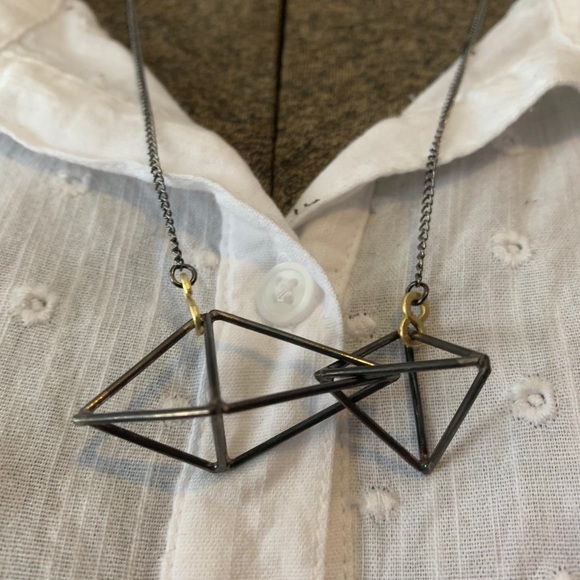 Intersecting Polyhedrons necklace #1 - Picture 1 of 5